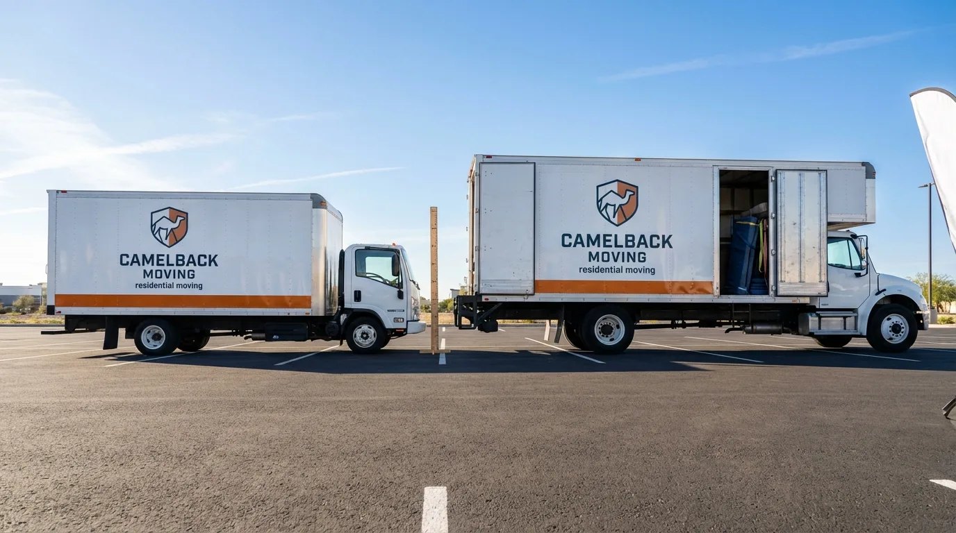 Moving truck size capacity guide in Mayflower